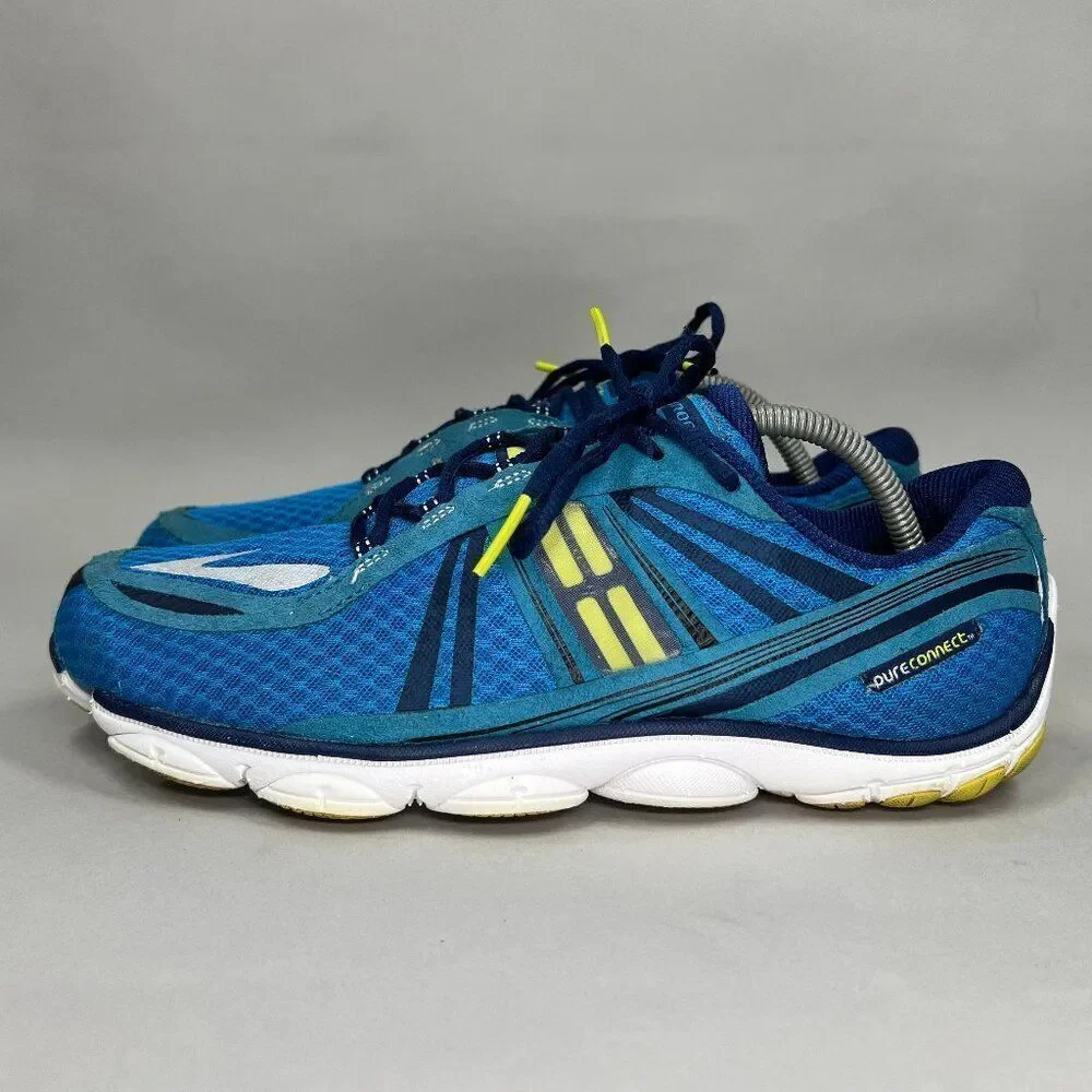 Brooks Pure Connect Running Shoes Men's Size‎ 10 Blue Athletic Training Sneakers